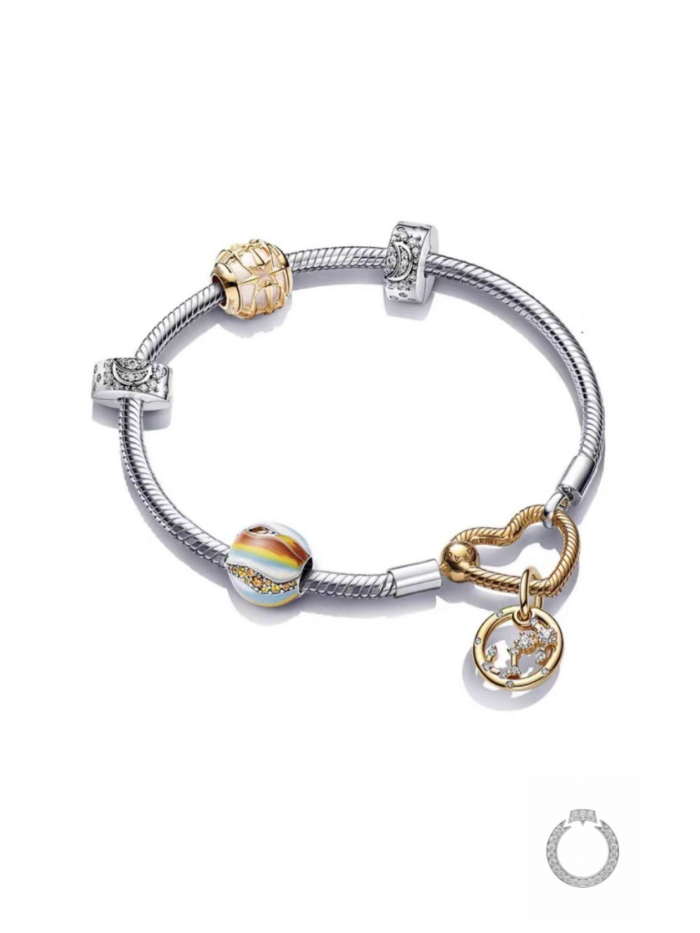 kit pulseira semi rígida mágico de unicórnio