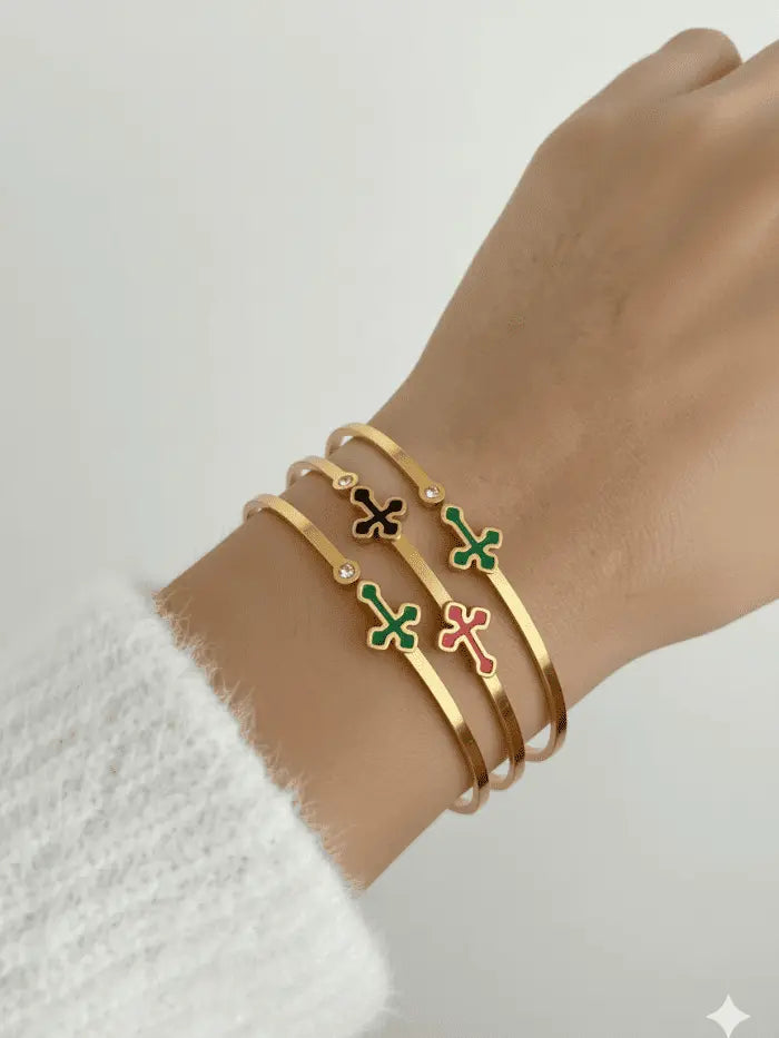 bracelete fé e cores