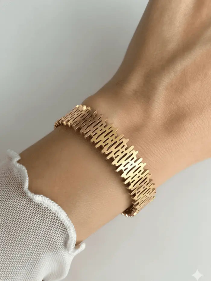 bracelete arquitetura geométrica