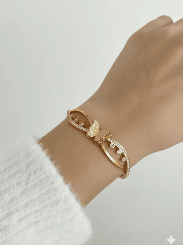 bracelete borboleta estelar