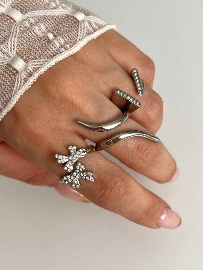 anel fenda de brilho