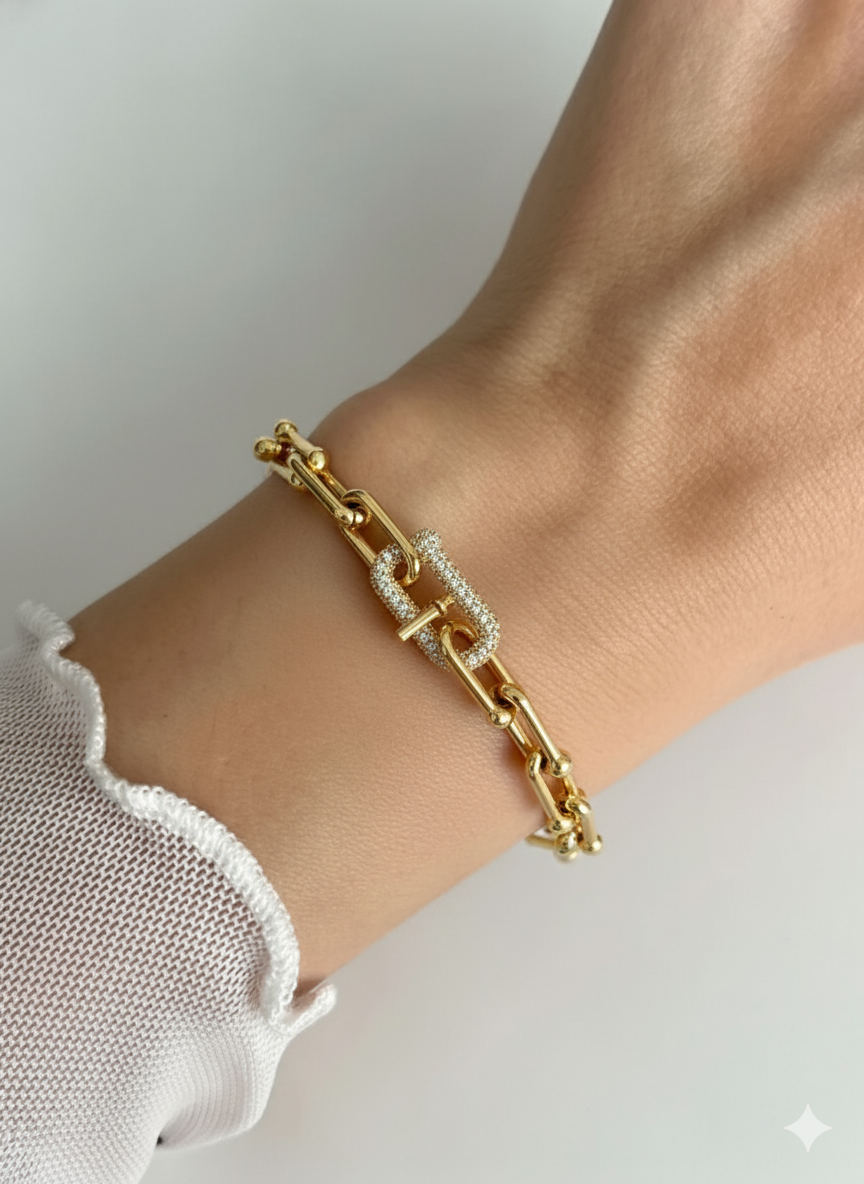 pulseira ferradura de luxo