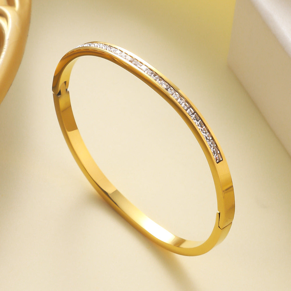 bracelete elegância cravejada