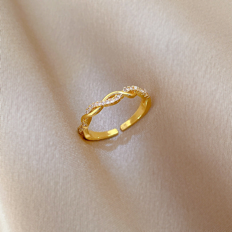 anel entrelaçado infinito