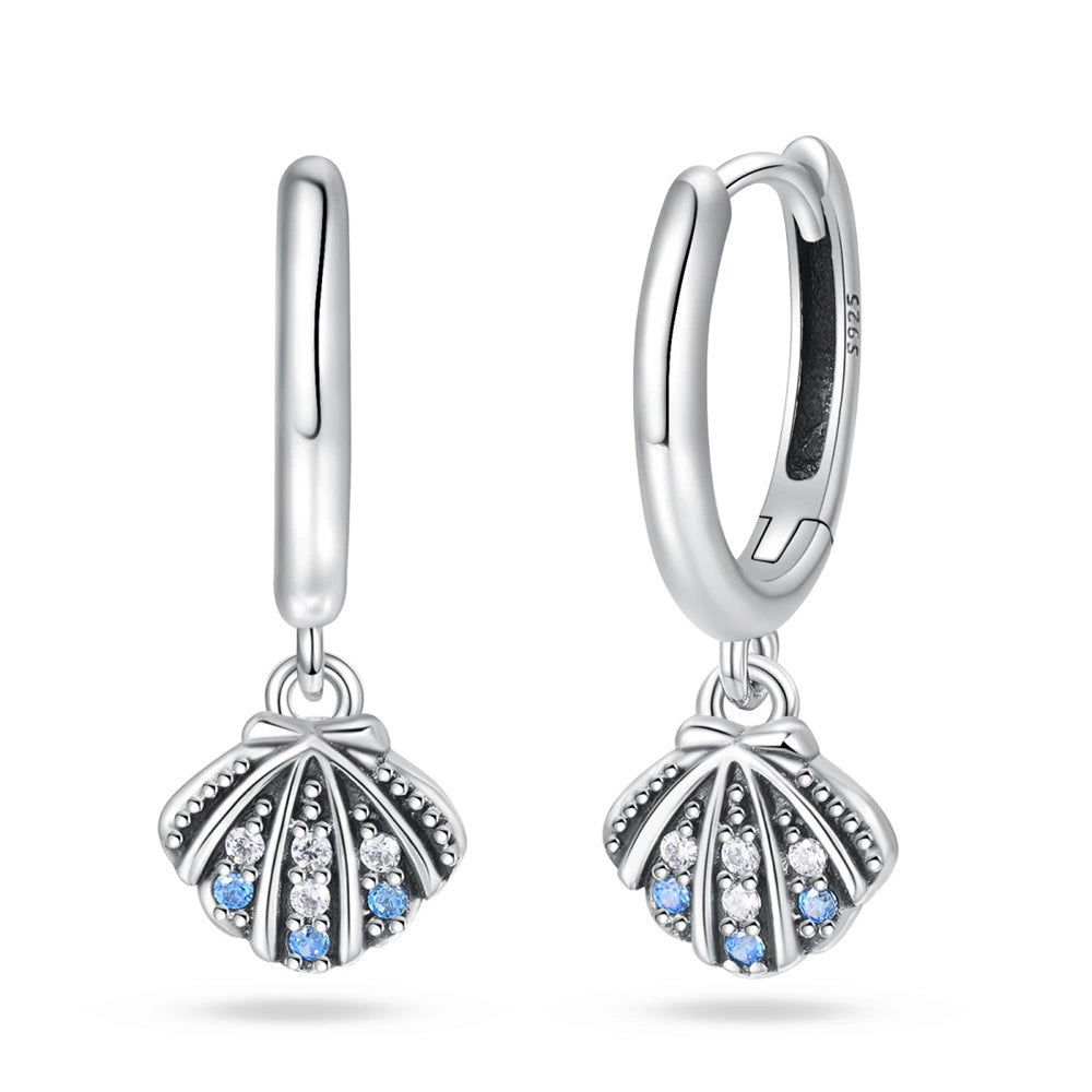 brinco argola concha do mar