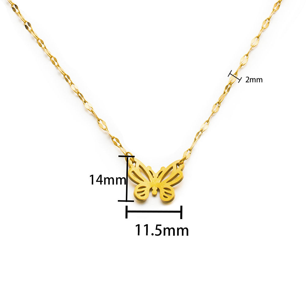 colar borboleta leveza