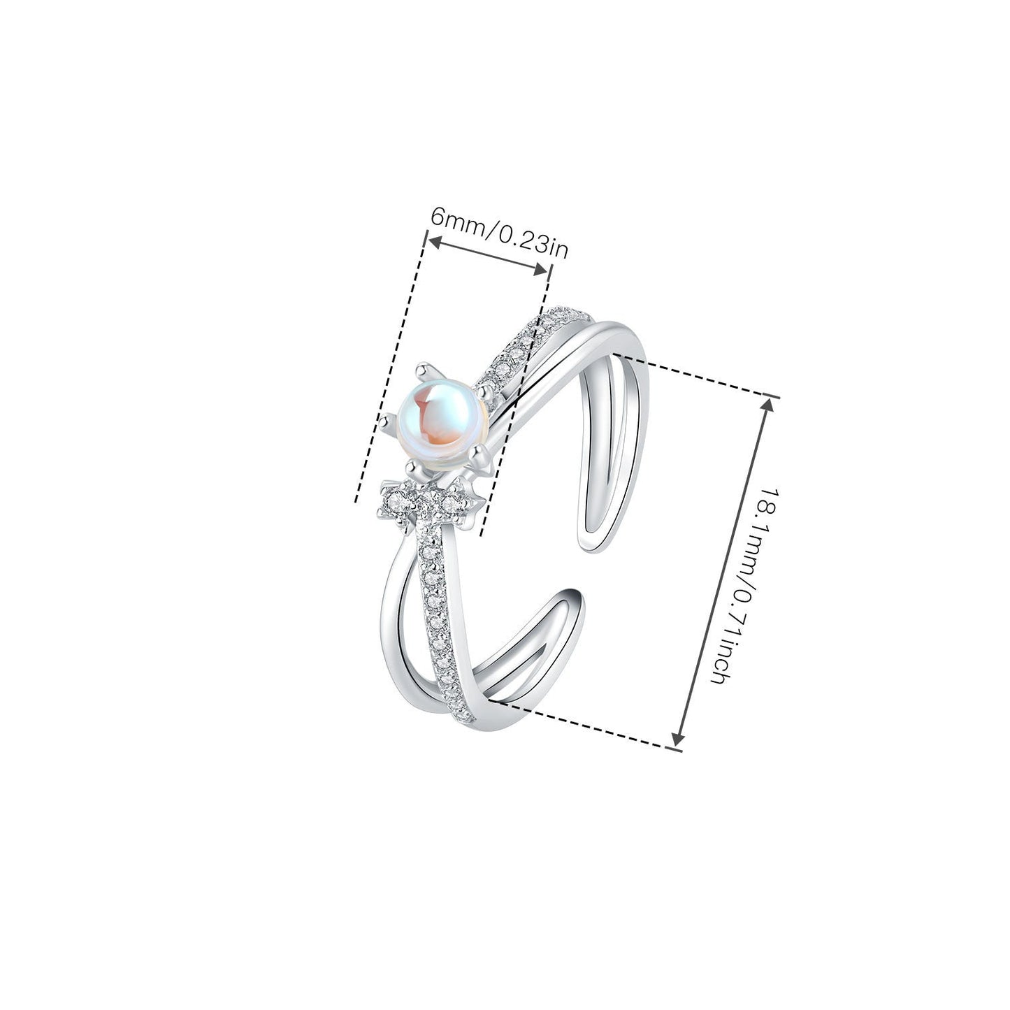 anel via estelar cruzada