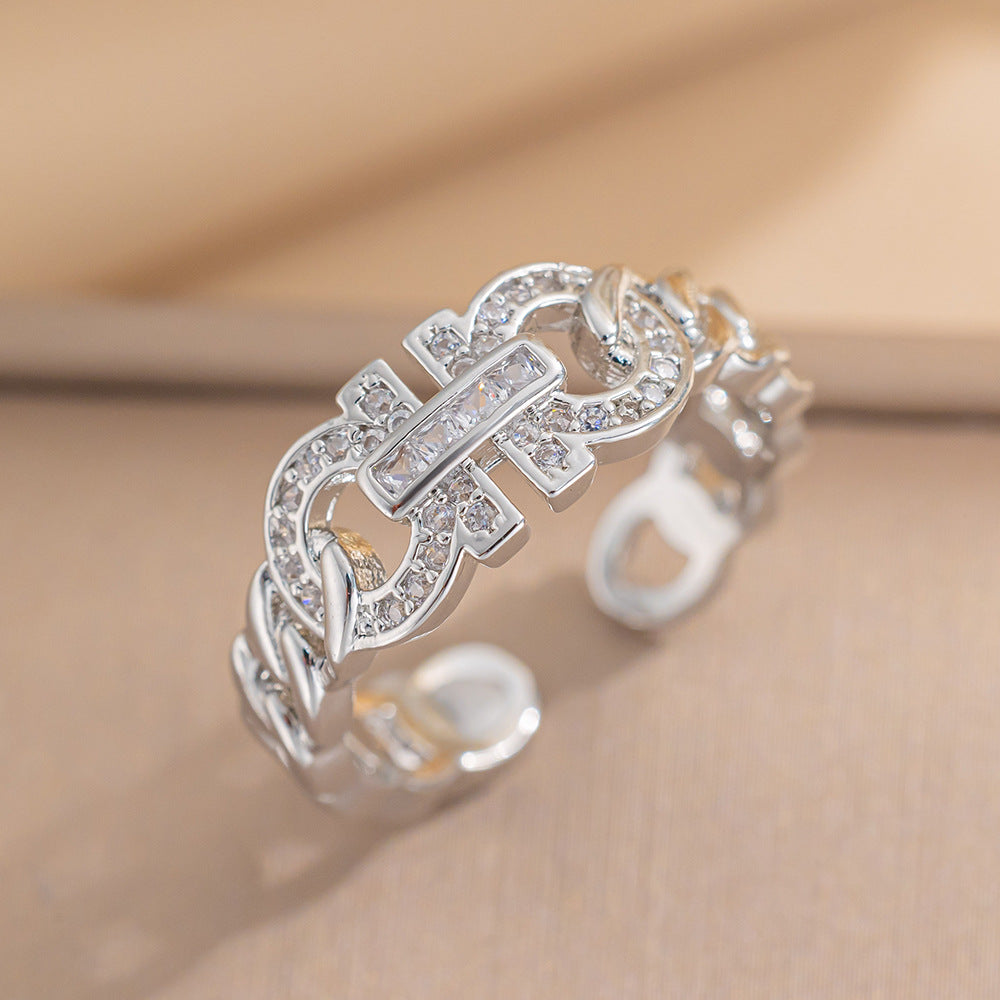 anel fivela de corrente