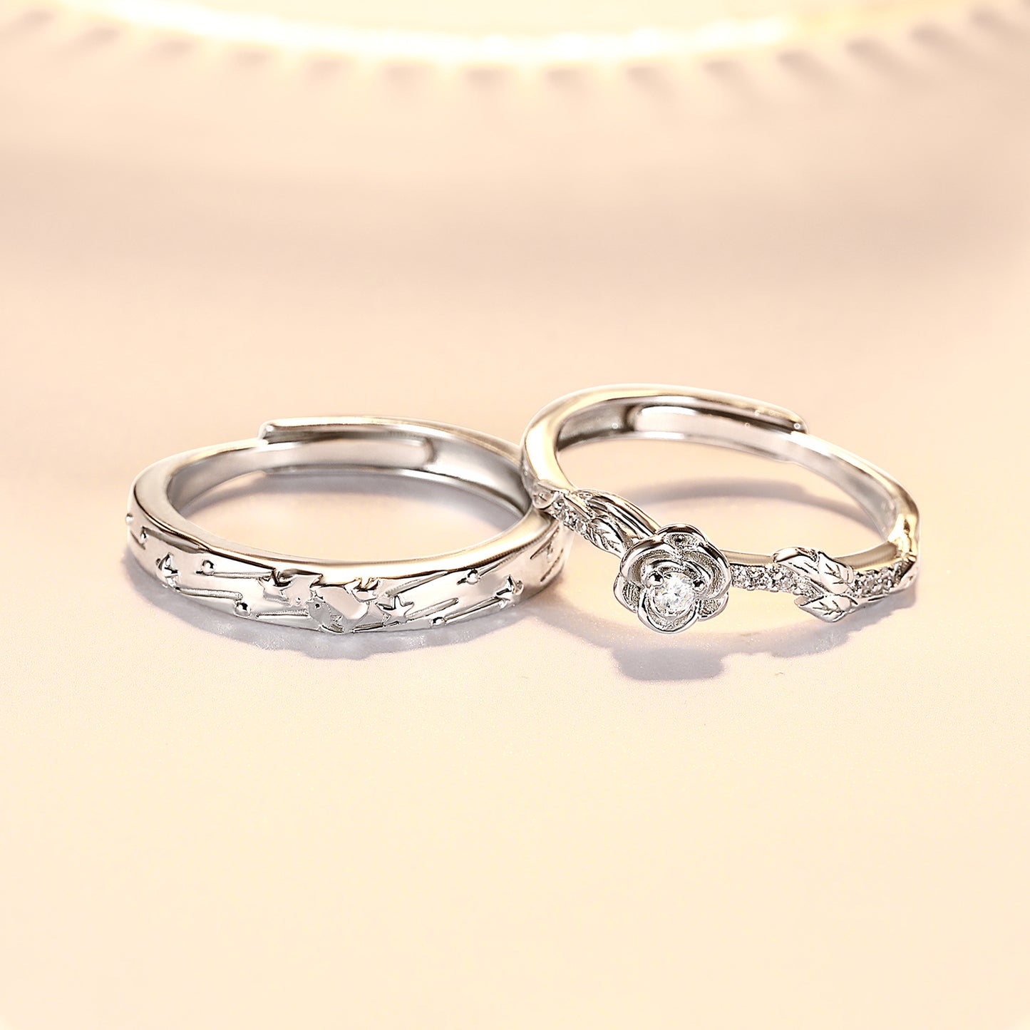 alianças rosé amor