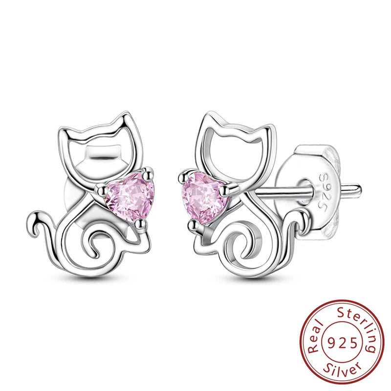 brinco gato do coração