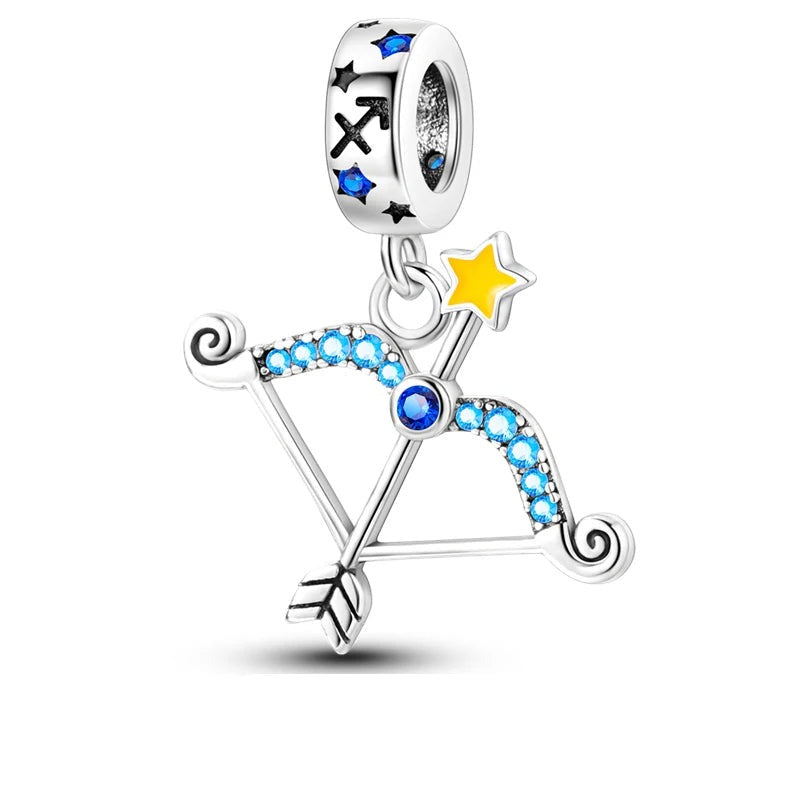 berloque pendente signos sagitário luminoso peridot