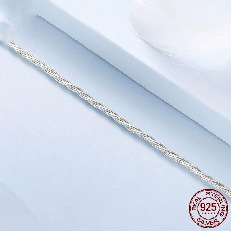 pulseira semi-rígida para berloques nó de prata