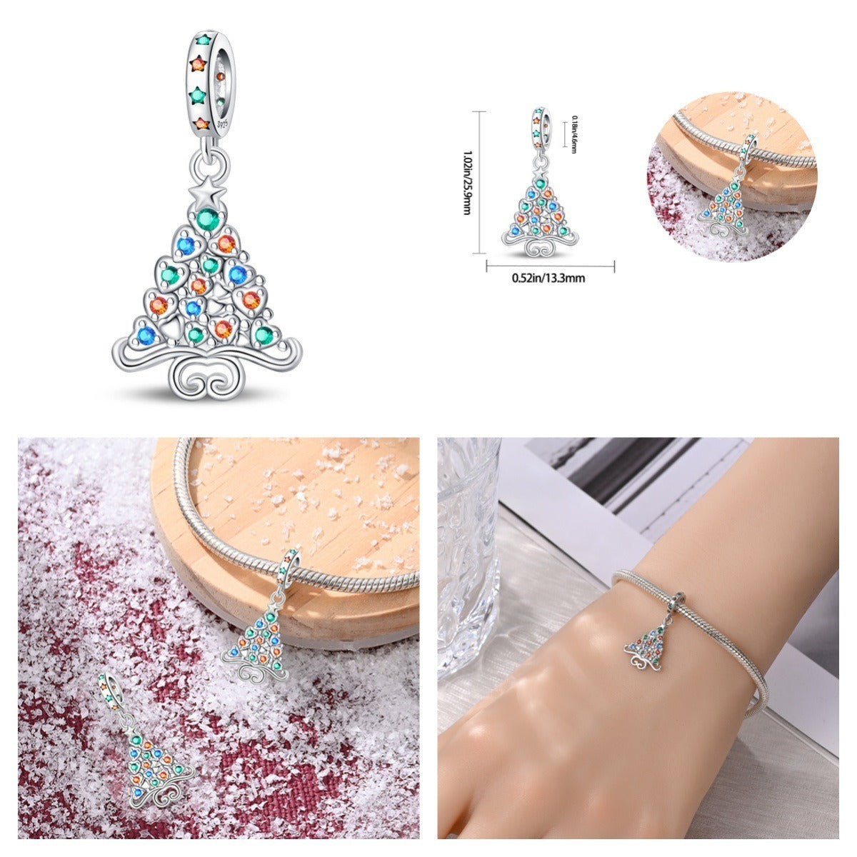 berloque árvore da alegria natalina