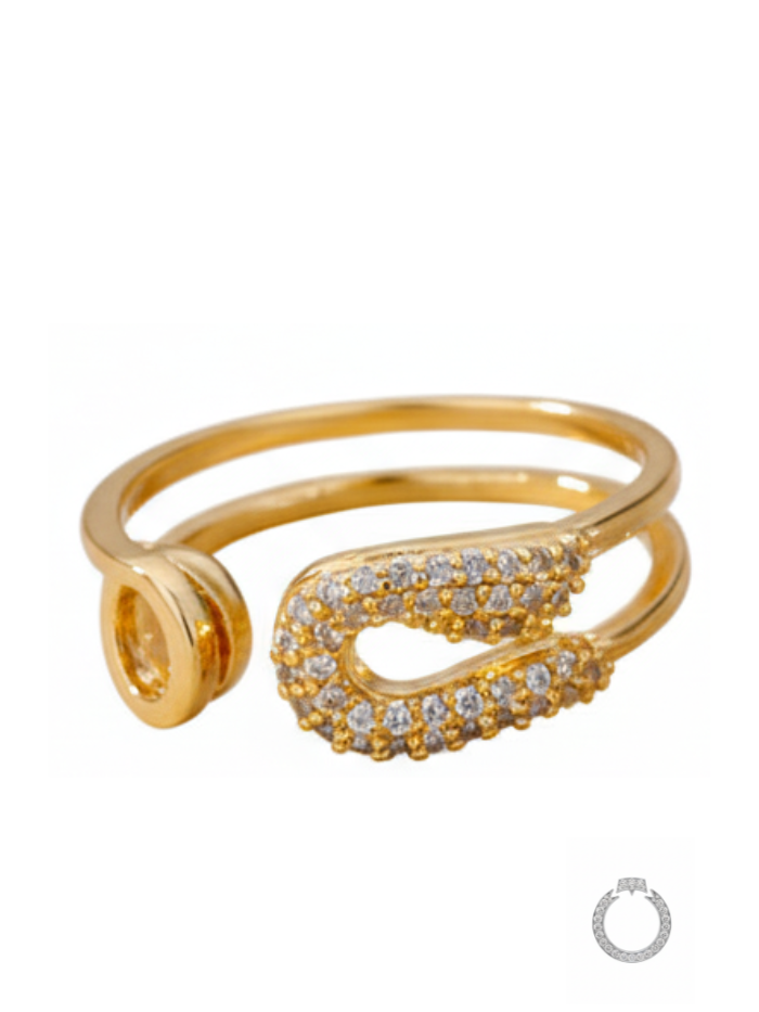 anel alfinete de luxo