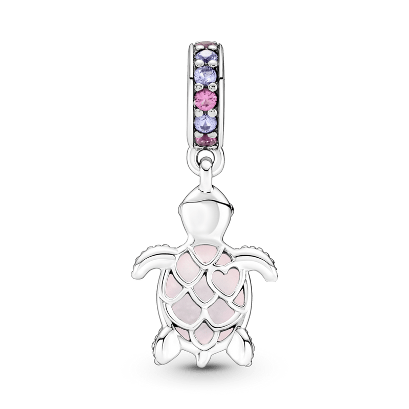 charm pendente tartaruga marinha rosa