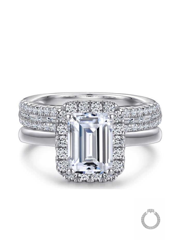 anel eternity lux - conjunto duplo