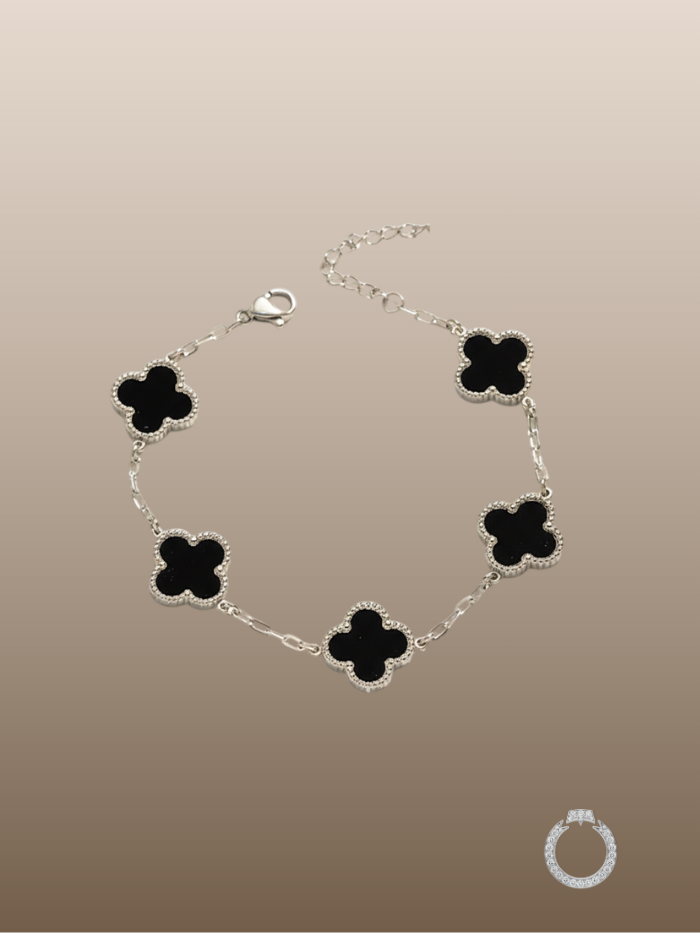 pulseira trevo da sorte em madrepérola