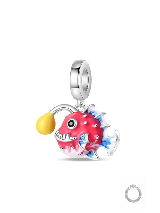 Berloque Peixe Pescador Divertido