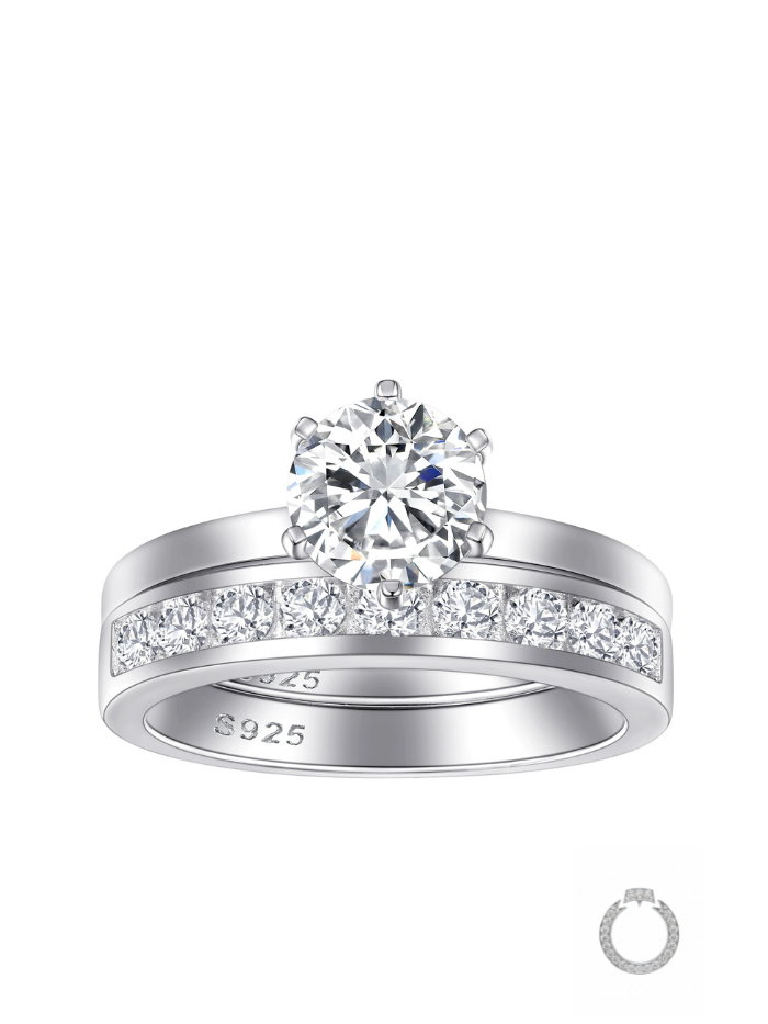 anel eternal grace - conjunto duplo