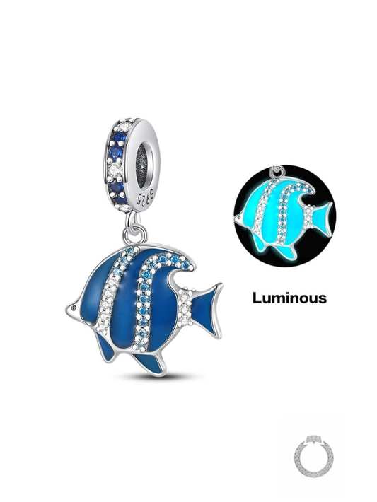 Berloque Luminoso Peixe Azul