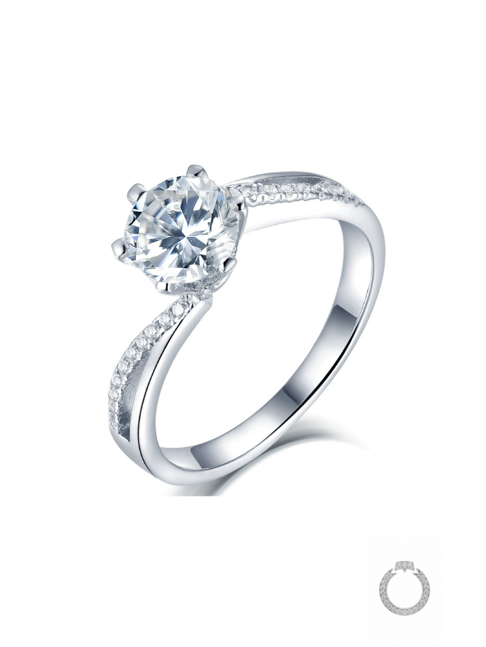 anel solitaire elegance