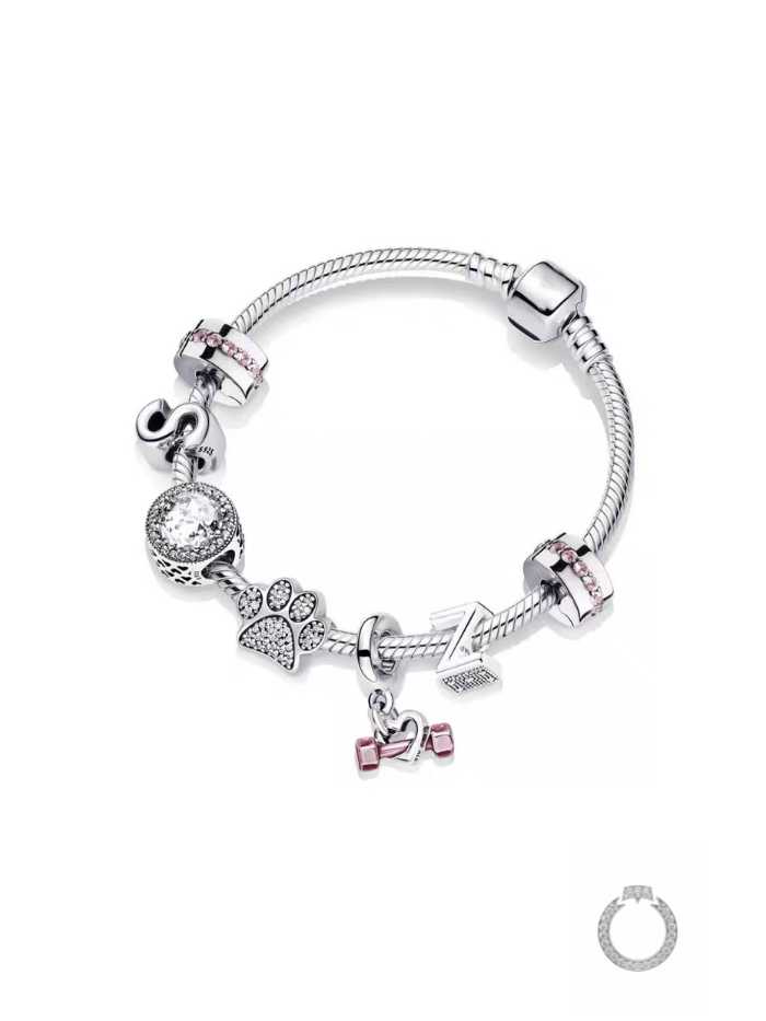 kit pulseira semi rígida amor e amizade