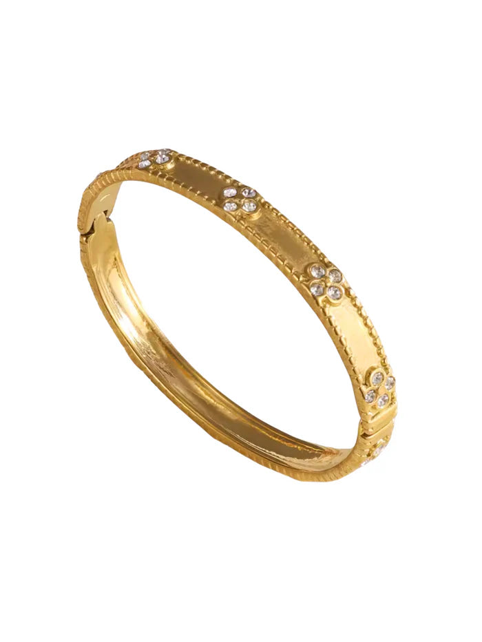 bracelete flor de luxo