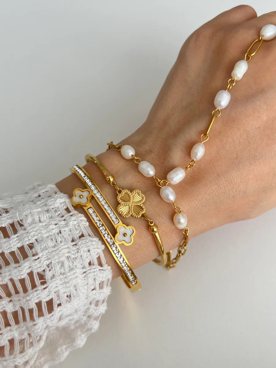 pulseira trevo minimalista