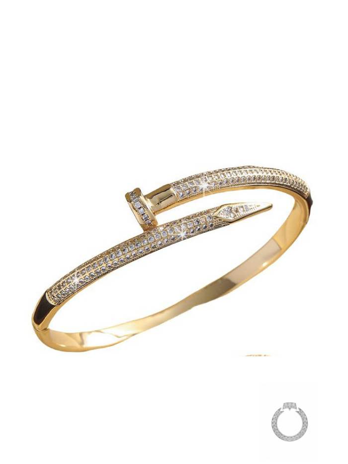 bracelete ícone de brilho cravejado