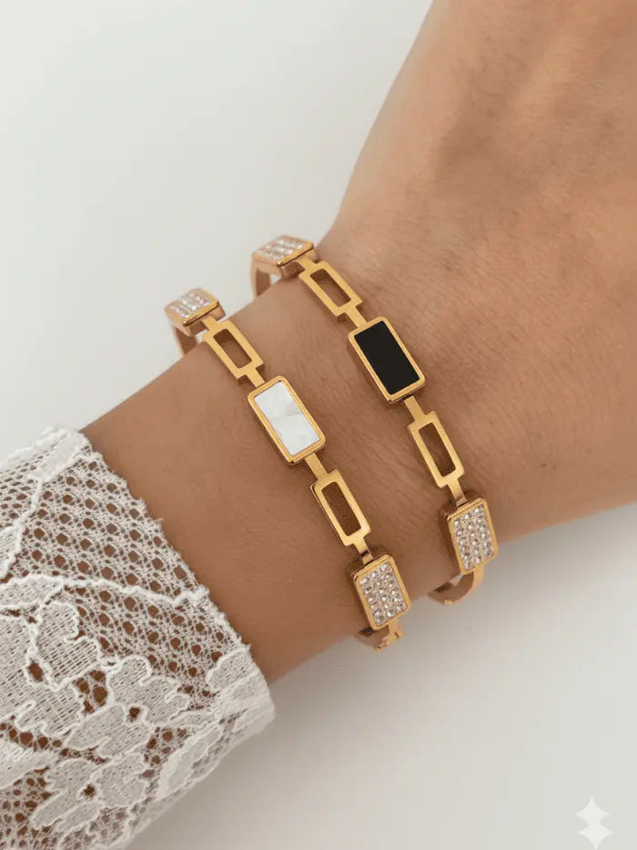 bracelete elo geométrico