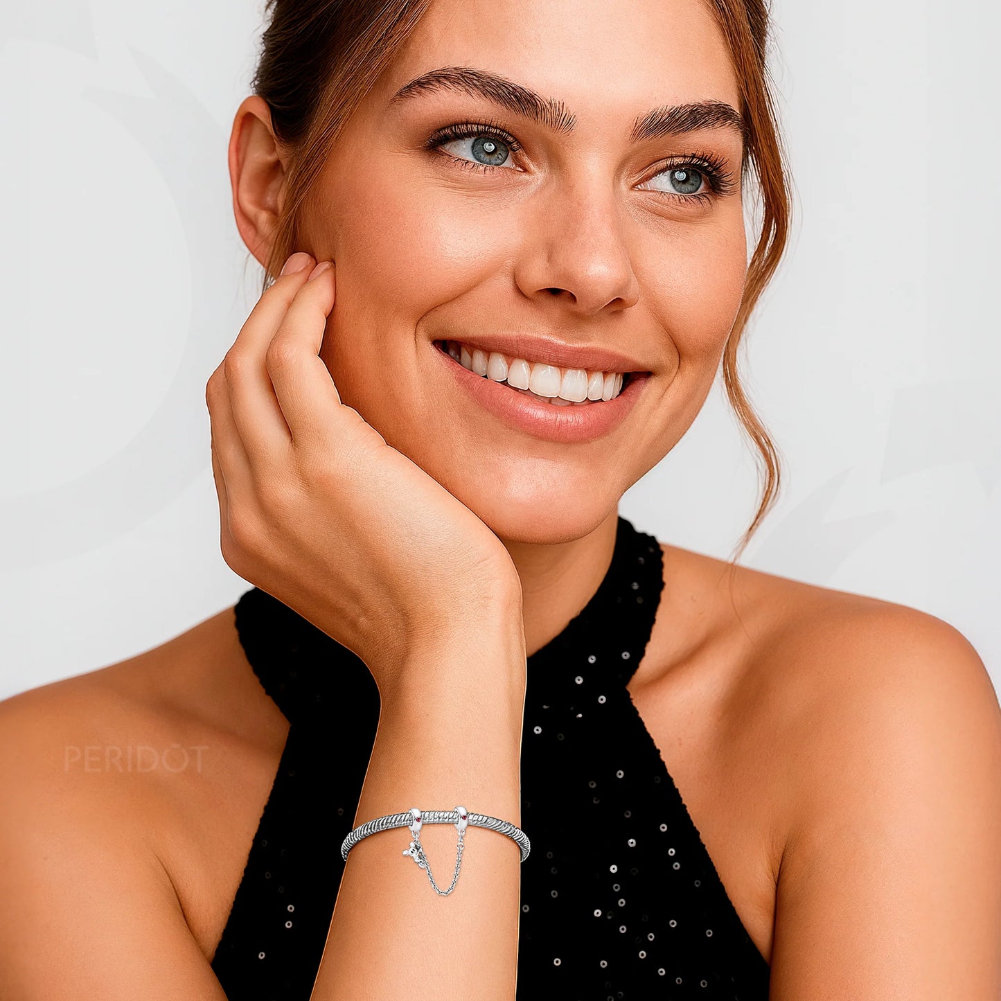 berloque corrente de segurança mickey escalando