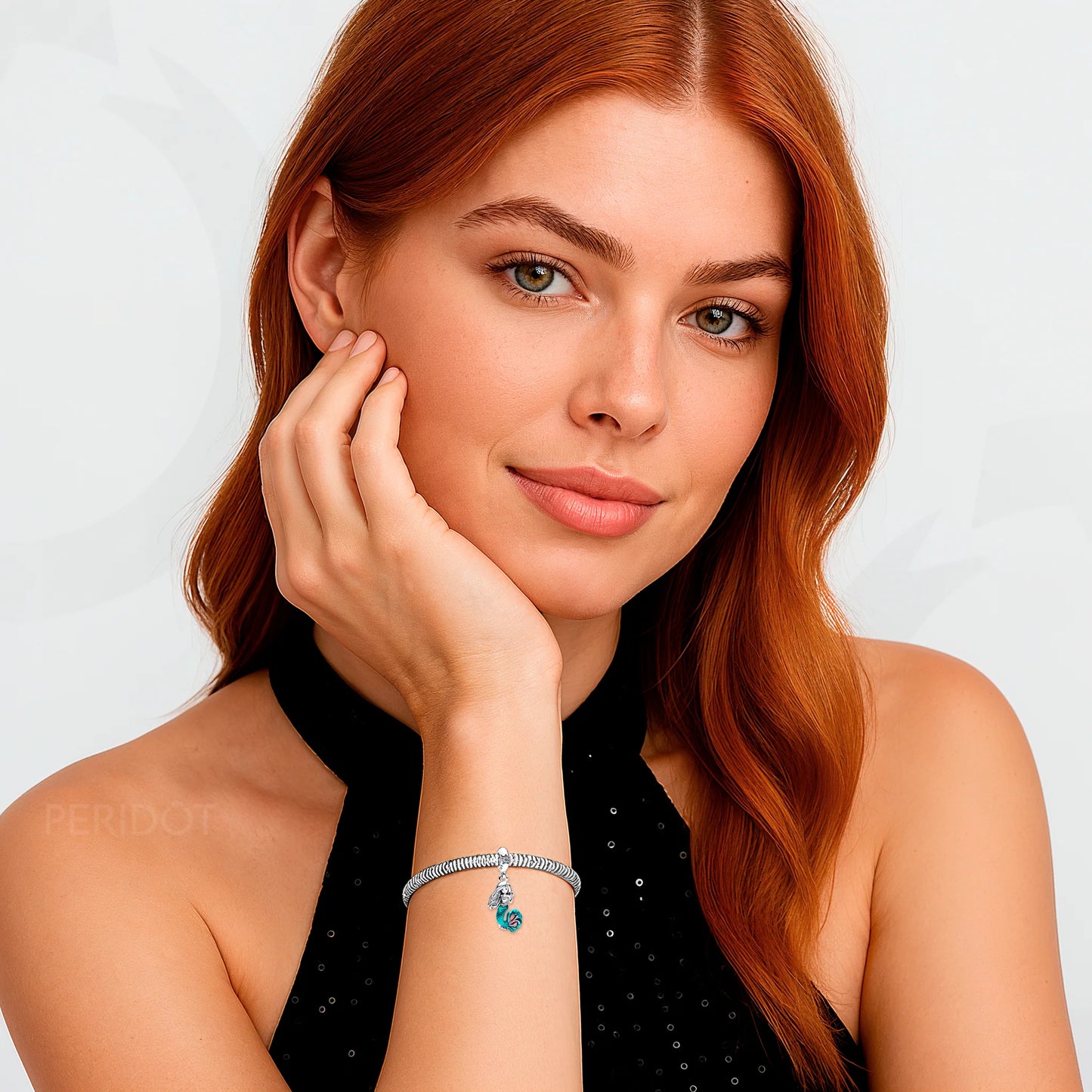 berloque pendente a pequena sereia