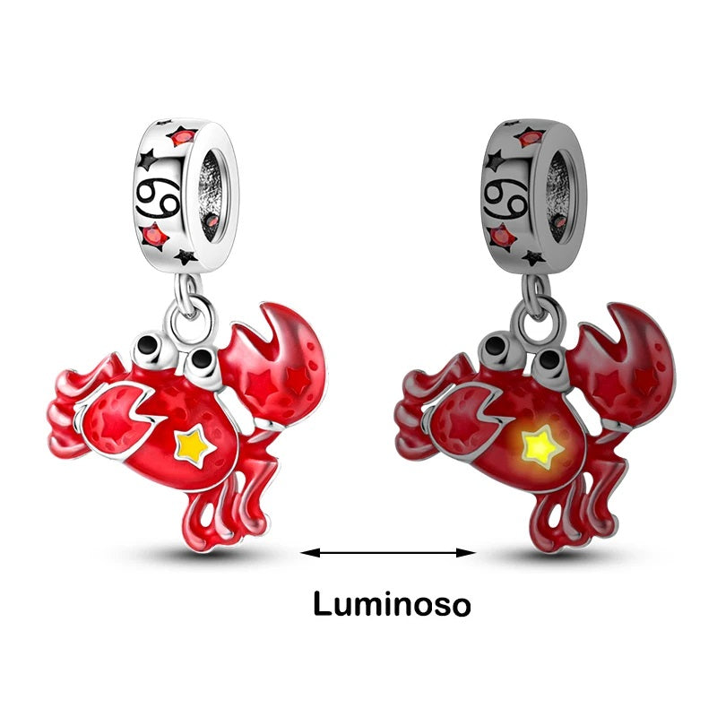 berloque pendente signos câncer luminoso peridot