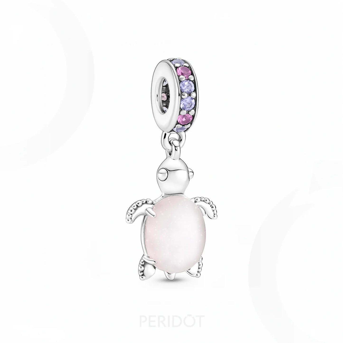 charm pendente tartaruga marinha rosa