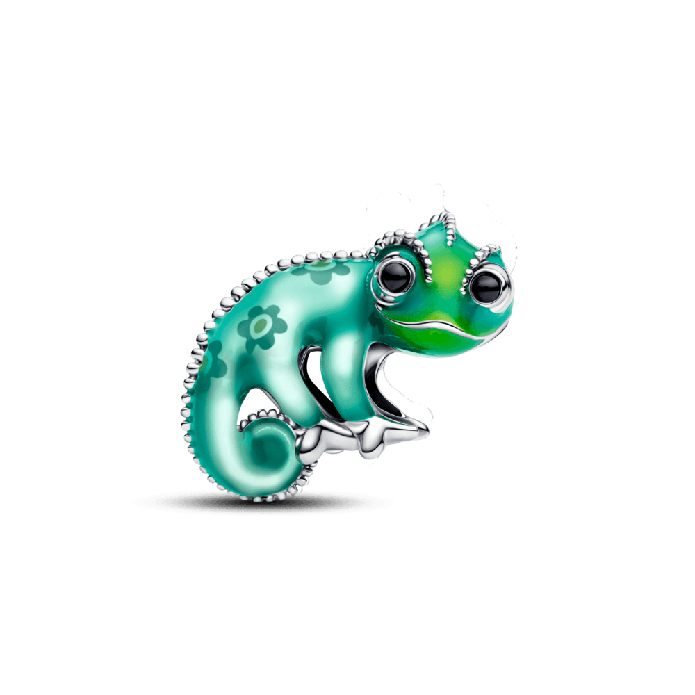 charm prata disney camaleão pascal da rapunzel