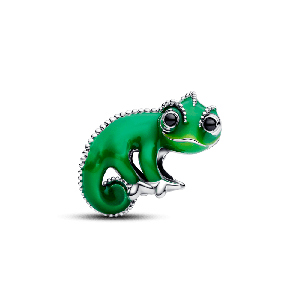 charm prata disney camaleão pascal da rapunzel