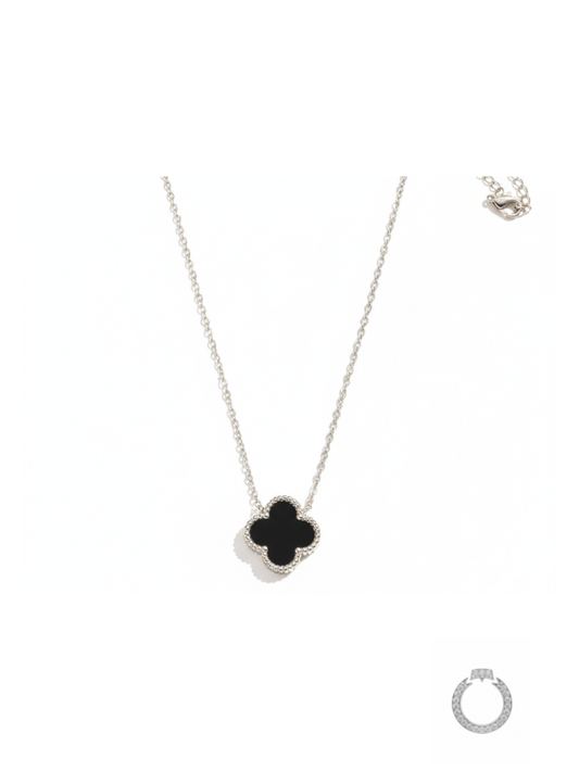 Colar Solitário Trevo Luxo