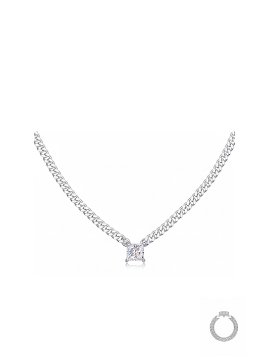 Colar Solitário Cuban Princess