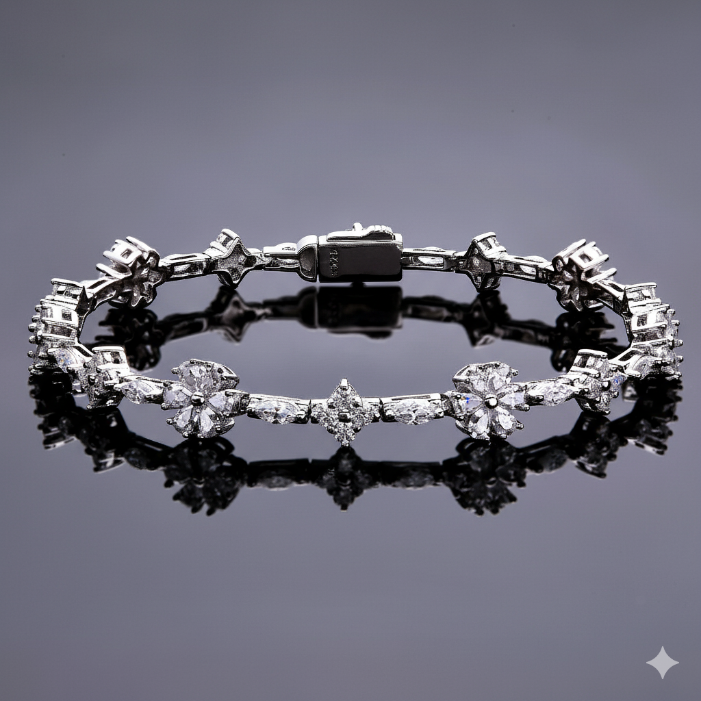 pulseira floral luxo riviera