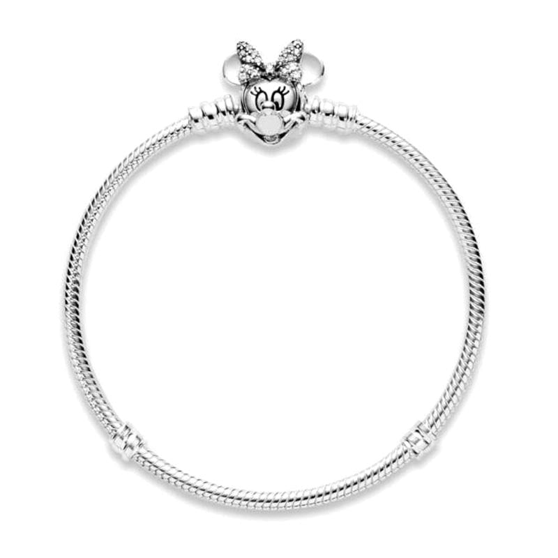 pulseira charm flexível disney minnie