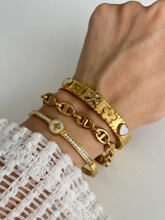 bracelete estrela de madrepérola