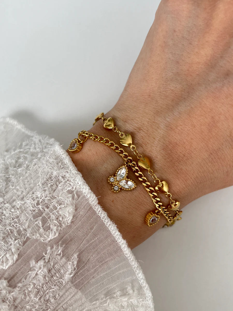 pulseira dupla jardim de afeto