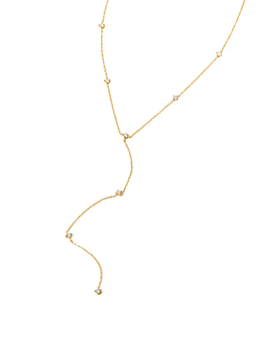 Colar Lua Crescente Cravejada