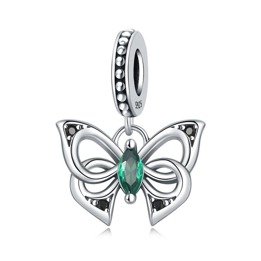 Berloque Borboleta Encantada Esmeralda