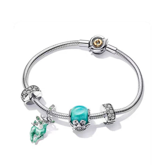 Kit Pulseira Semi Rígida Floresta Mística