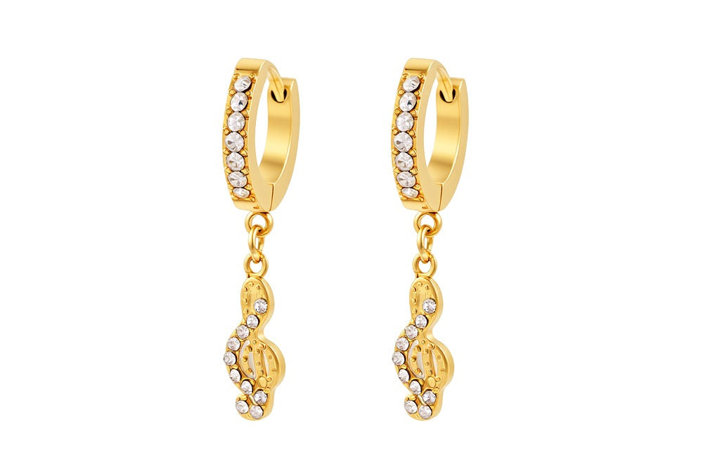 brinco argola charms da sorte