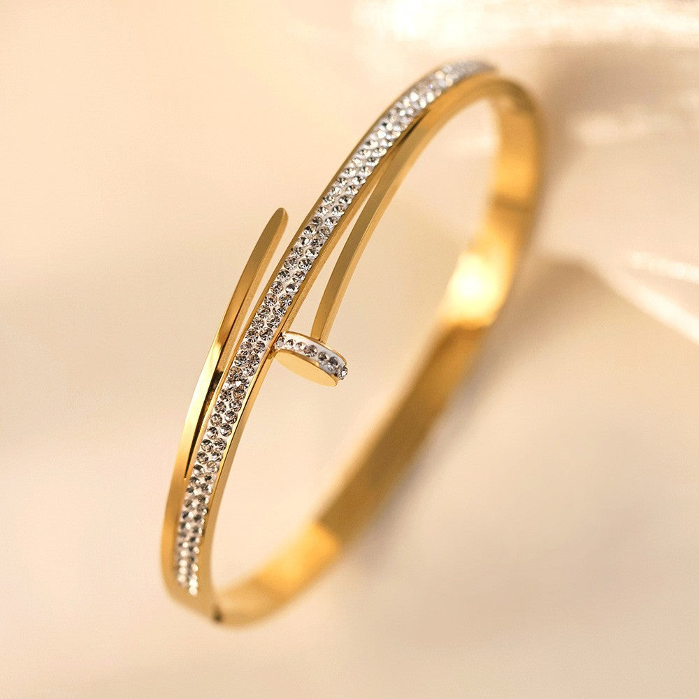 bracelete elegância de cristal