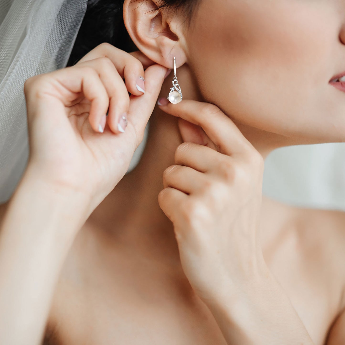 brincos pérola celeste