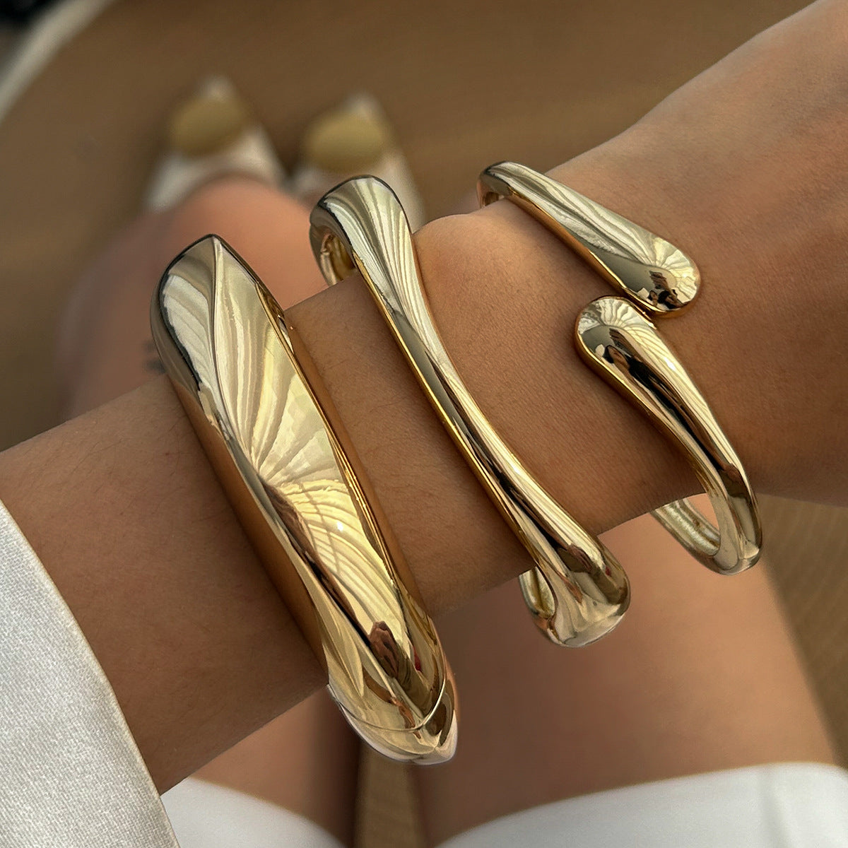 pulseira rígida twist orgânica