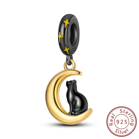 Berloque Gato e a Noite Estrelada